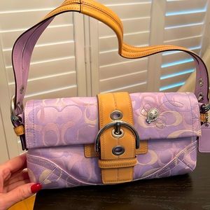 Coach purse with Swarovski crystal detail